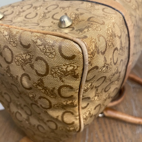 Celine Tan Monogram Boston Bag - Picture 12 of 16